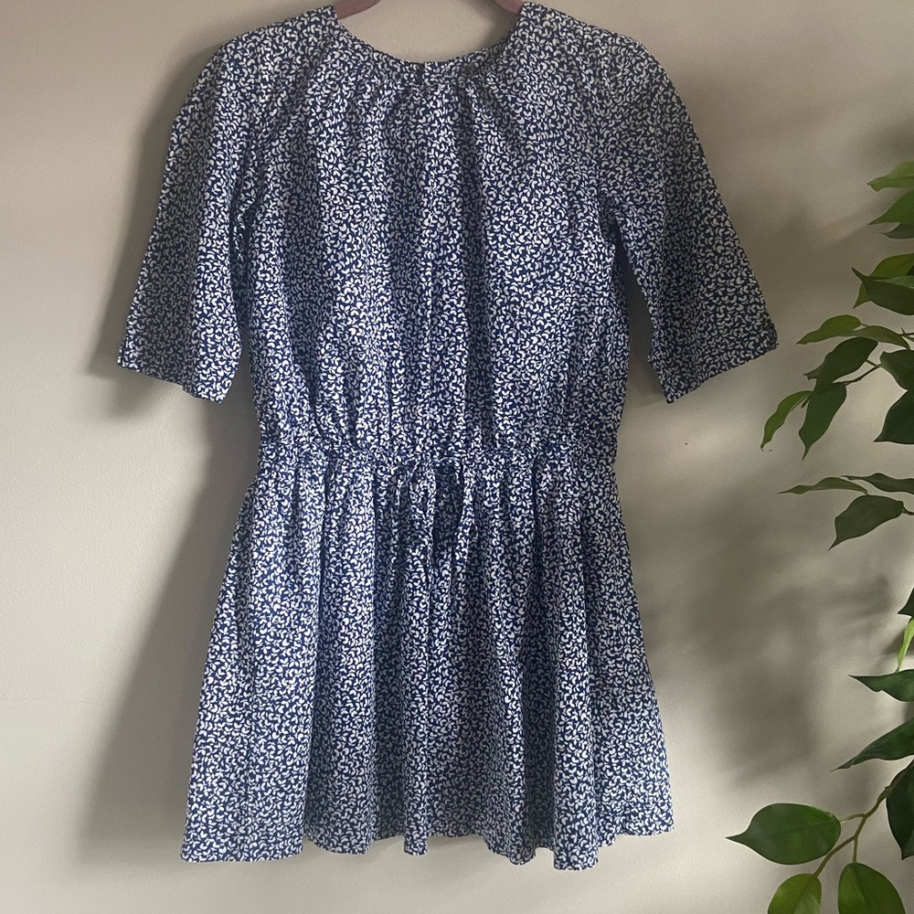 Spring print mini dress